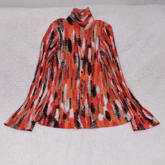 Apt.9 Collared Tops Long sleeve Size M Multicolor - Picture 5 of 16